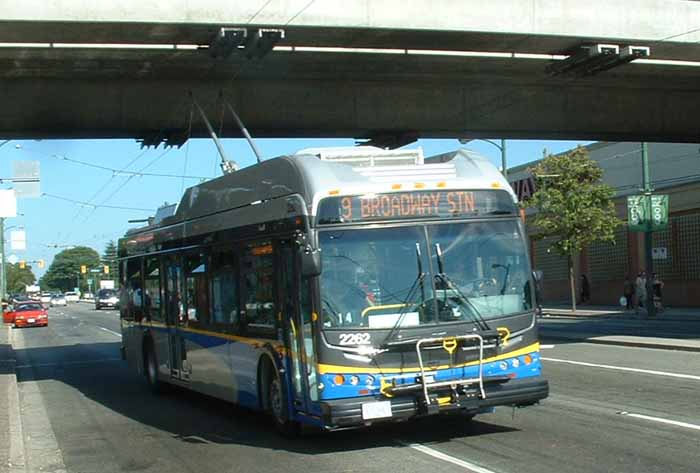 Coast Mountain Bus New Flyer trolley 2262